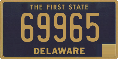 DE license plate 69965