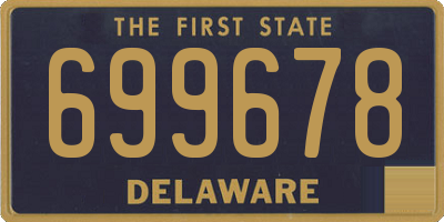 DE license plate 699678