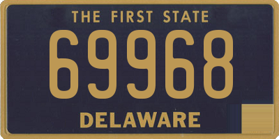 DE license plate 69968