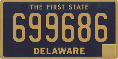 DE license plate 699686