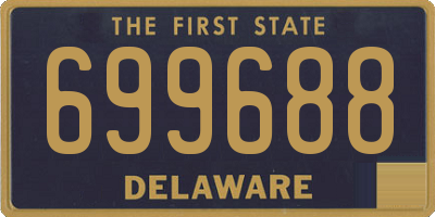 DE license plate 699688