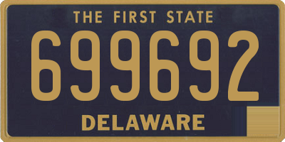 DE license plate 699692