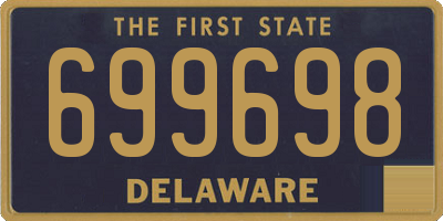 DE license plate 699698