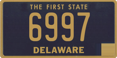 DE license plate 6997