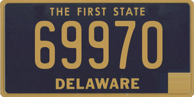 DE license plate 69970