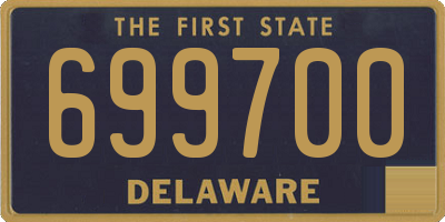 DE license plate 699700