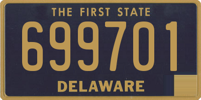 DE license plate 699701