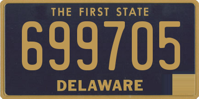 DE license plate 699705