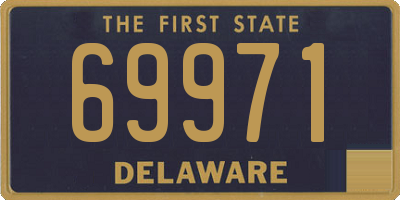 DE license plate 69971