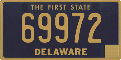 DE license plate 69972