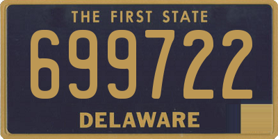 DE license plate 699722
