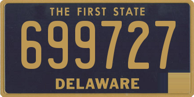 DE license plate 699727