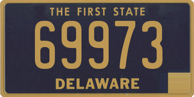 DE license plate 69973
