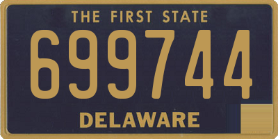 DE license plate 699744