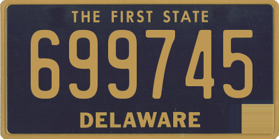 DE license plate 699745