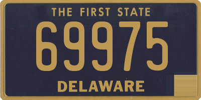 DE license plate 69975