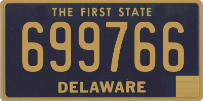DE license plate 699766
