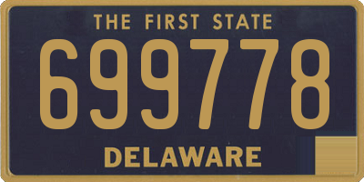 DE license plate 699778