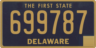 DE license plate 699787