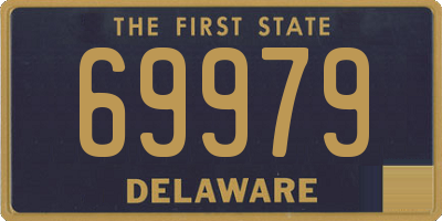 DE license plate 69979