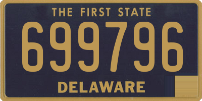 DE license plate 699796