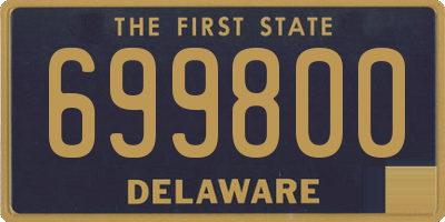 DE license plate 699800