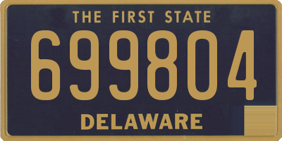 DE license plate 699804