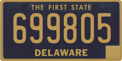 DE license plate 699805