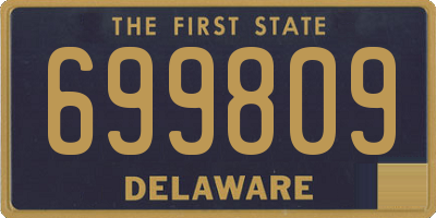 DE license plate 699809