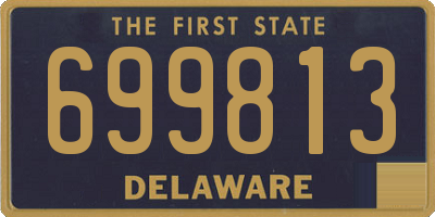 DE license plate 699813