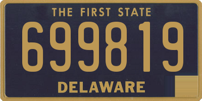 DE license plate 699819