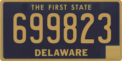 DE license plate 699823