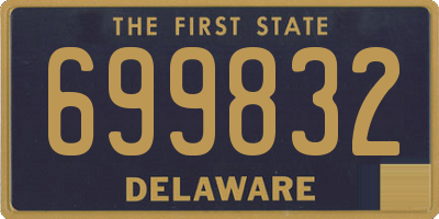 DE license plate 699832