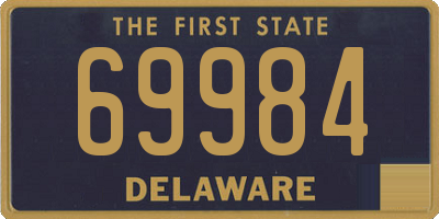 DE license plate 69984