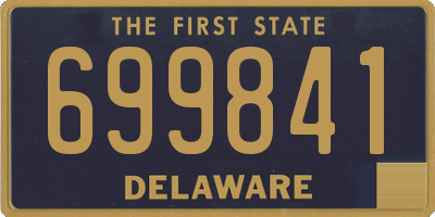 DE license plate 699841