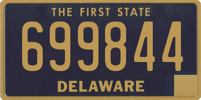 DE license plate 699844