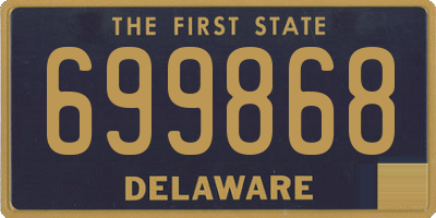 DE license plate 699868
