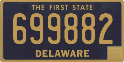 DE license plate 699882