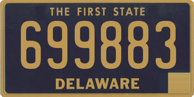 DE license plate 699883