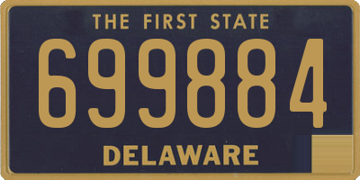 DE license plate 699884