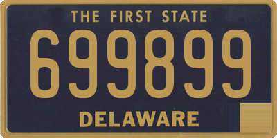 DE license plate 699899
