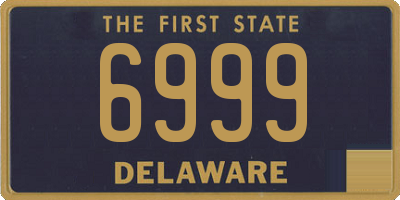 DE license plate 6999
