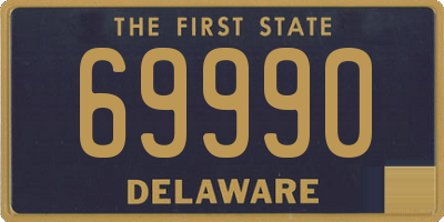 DE license plate 69990