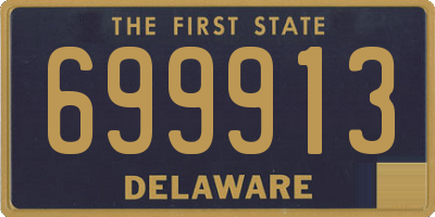 DE license plate 699913