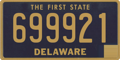 DE license plate 699921