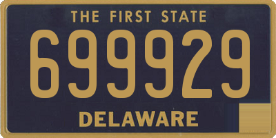 DE license plate 699929