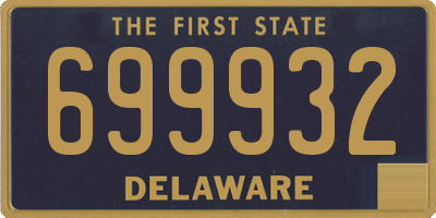 DE license plate 699932