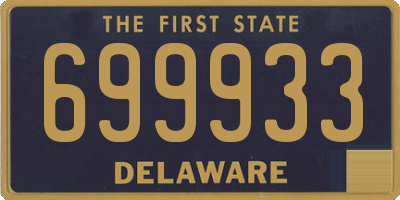 DE license plate 699933
