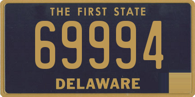 DE license plate 69994