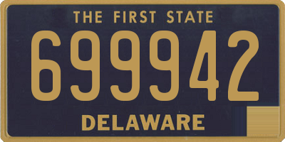 DE license plate 699942